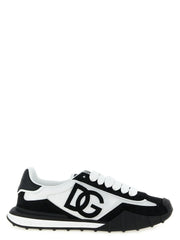 Dolce & Gabbana Bicolor Polyamide Athletic Sneakers