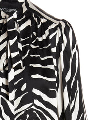 Dolce & Gabbana Bicolor Silk Blouse