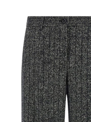 Dolce & Gabbana Bicolor Virgin Wool Casual Pants