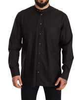 Dolce & Gabbana Black 100% Cotton Formal Dress Top Shirt - IT38 | XS - Shirts