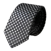 Dolce & Gabbana Black 100% Silk Patterned Adjustable Men Tie - Neckties