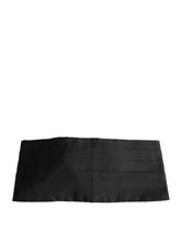 Dolce & Gabbana Black 100% Silk Wide Belt Waist Cummerbund - IT54 | XXL