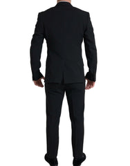 Dolce & Gabbana Black 2 Piece Double Breasted SICILIA Suit - IT52 | L - Pant Suits
