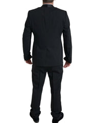 Dolce & Gabbana Black 2 Piece Single Breasted MARTINI Suit - IT54 | XL - Pant Suits