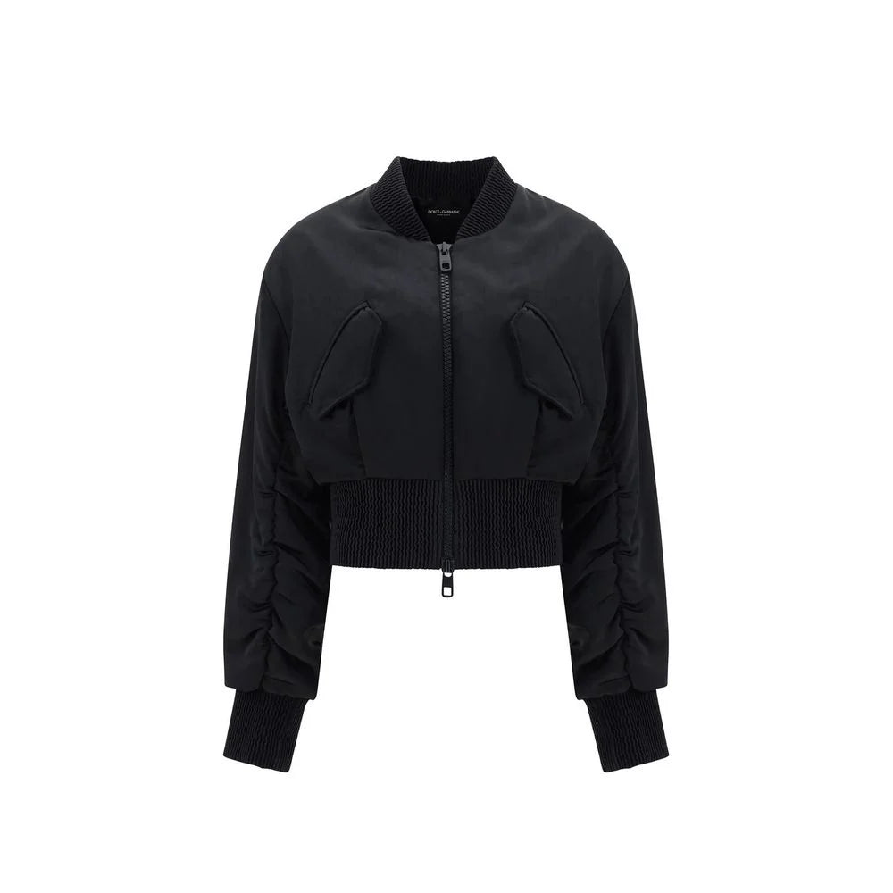 Bomber de acetato preto Dolce & Gabbana - 40
