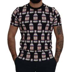 Dolce & Gabbana Black Bacio Di Venere Cotton Crew T-shirt - T-Shirts