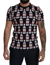 Dolce & Gabbana Black Bacio Di Venere Cotton Crew T-shirt - T-Shirts
