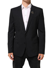 Dolce & Gabbana Black Bee MARTINI 2 Button Men Suit Blazer - IT52 | XL - Sport Jackets