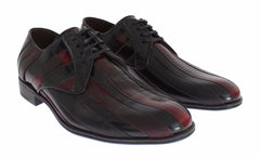 Dolce & Gabbana Black Bordeaux Leather Dress Formal Shoes - EU39.5/US6.5 - Shoes