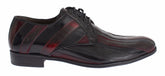 Dolce & Gabbana Black Bordeaux Leather Dress Formal Shoes - EU39.5/US6.5 - Shoes