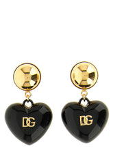 Dolce & Gabbana Black Brass Earrings - One Size