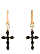 Dolce & Gabbana Black Brass Earrings - One Size
