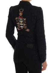 Dolce & Gabbana Black Brocade Blazer Jacket - IT42|M - Coats & Jackets