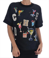 Dolce & Gabbana Black Brocade Cocktail Crystal Sweater - IT38 | S - Sweaters