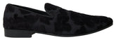 Dolce & Gabbana Black Brocade Loafers Formal Shoes - EU44/US11 - Flats