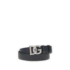 Dolce & Gabbana Black Calf Leather Bos Taurus Regular Belt
