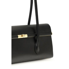 Dolce & Gabbana Musta Nahka Bos Taurus Olkalaukku