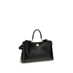 Sac bandoulière en veau marron Bos Taurus Dolce & Gabbana