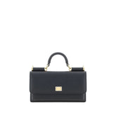 Dolce & Gabbana Black Calf Leather Bos Taurus Shoulder Bag