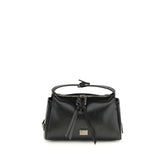 Dolce & Gabbana Black Calf Leather Bos Taurus Shoulder Bag