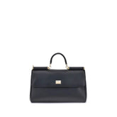 Dolce & Gabbana Black Calf Leather Bos Taurus Shoulder Bag - Shoulder Bags