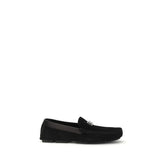 Dolce & Gabbana Black Calf Leather Bos Taurus Slip-On Loafers