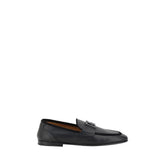 Dolce & Gabbana Zwarte Kalfsleer Bos Taurus Instappers