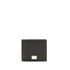 Dolce & Gabbana Black Calf Leather Bos Taurus Wallet