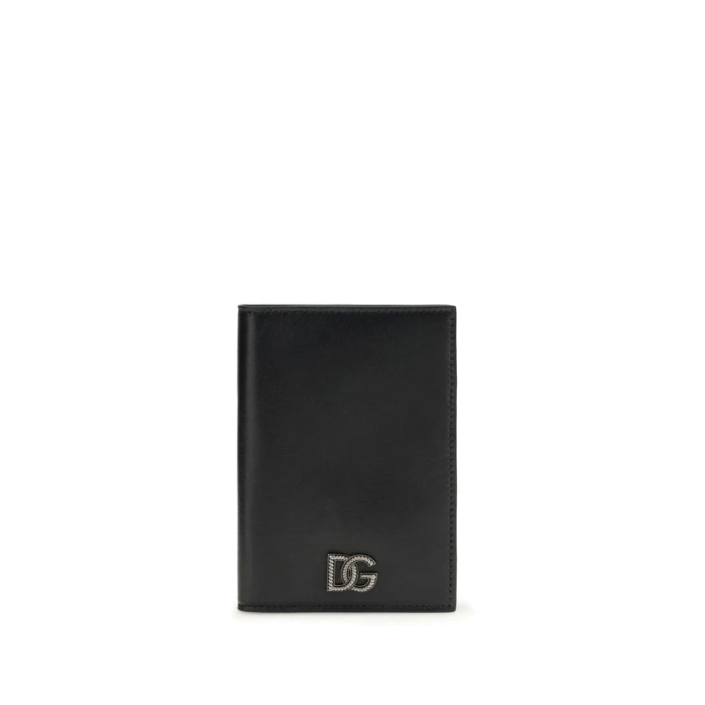 Dolce & Gabbana Black Calf Leather Bos Taurus Wallet