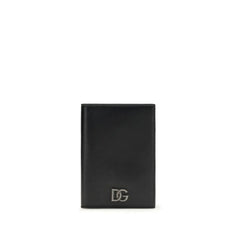 Dolce & Gabbana Black Calf Leather Bos Taurus Wallet