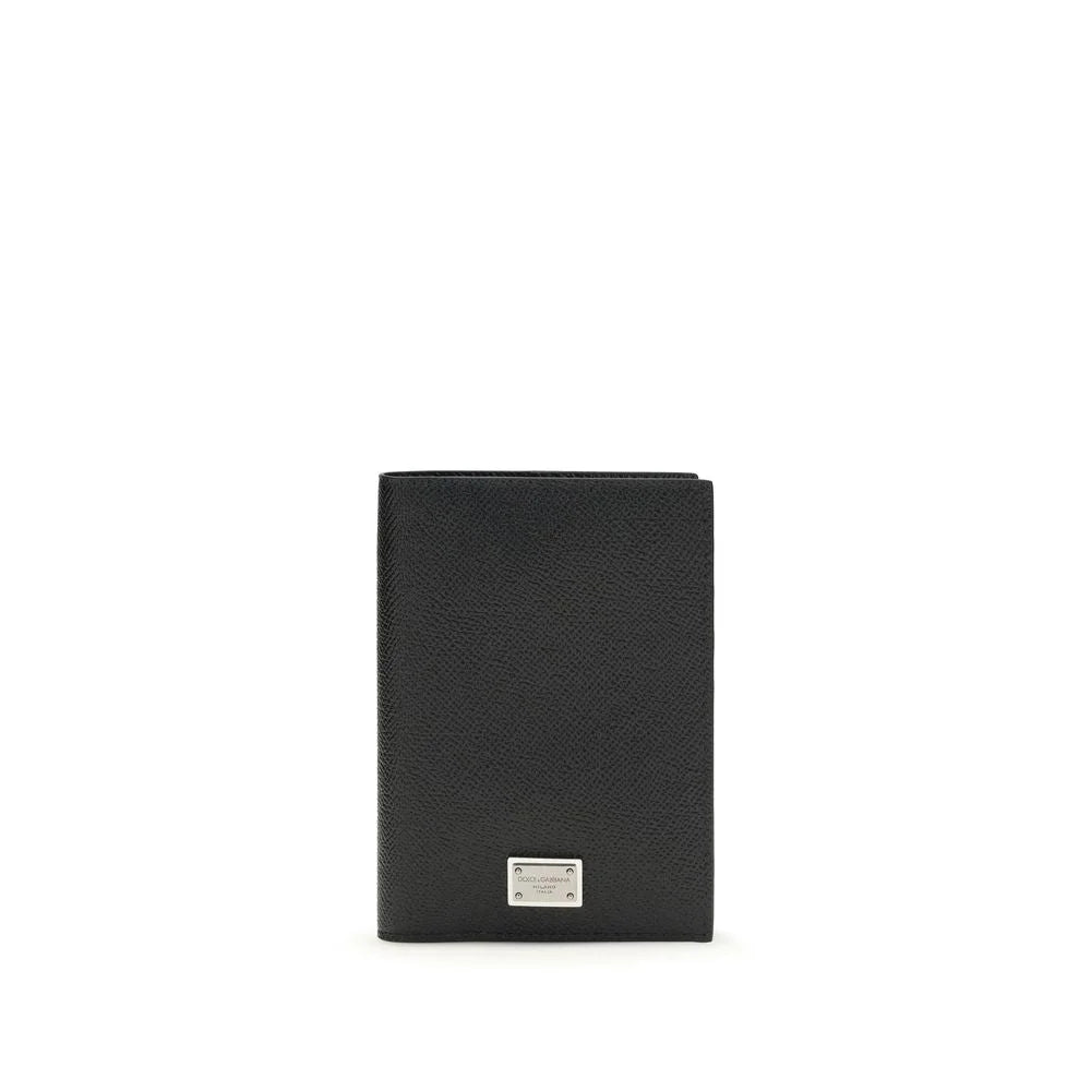Dolce & Gabbana Black Calf Leather Bos Taurus Wallet