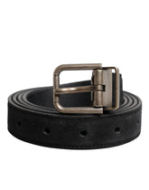 Dolce & Gabbana Black Calf Leather Classic Metal Buckle Belt - 110 cm / 44 Inches - Belts