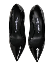 Dolce & Gabbana Black Calf Leather Stiletto Heels Pumps Shoes - EU35.5/US5