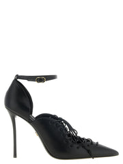 Dolce & Gabbana Black Calfskin High Heel Pumps