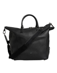 Dolce & Gabbana Black Calfskin Leather Hand Shoulder Duffle Bag - Duffel Bags