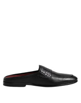 Dolce & Gabbana Black Calfskin Leather Slip On Loafers Shoes - EU40/US7 - Flats