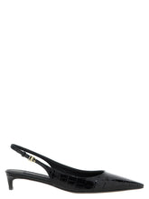 Dolce & Gabbana Black Calfskin Mid Heel Pumps