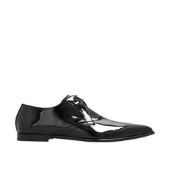 Dolce & Gabbana Black Calfskin Oxfords And Derbies - EU39/US6