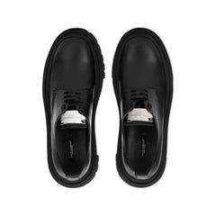 Dolce & Gabbana Black Calfskin Oxfords And Derbies - EU40.5/US7.5