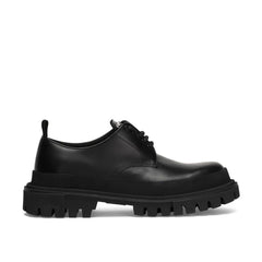 Dolce & Gabbana Black Calfskin Oxfords And Derbies - EU40.5/US7.5 - Shoes