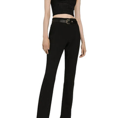 Centură neagră regular Dolce & Gabbana din piele – 80 cm / 32 inci