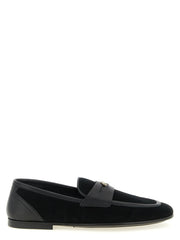 Dolce & Gabbana Black Calfskin Slip-On Loafers - EU 42 | US 9