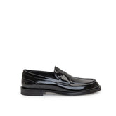 Dolce & Gabbana Black Calfskin Slip-On Loafers - EU39/US6