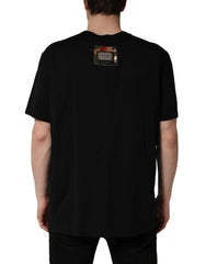 Dolce & Gabbana Black Camouflage Graphic Cotton Crewneck T-shirt - IT60 | 3XL