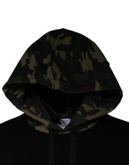 Dolce & Gabbana Black Camouflage Hooded Sweatshirt Sweater - Hoodies