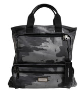 Dolce & Gabbana Black Camouflage Shoulder Strap Logo Plaque Bag - Shoulder Bags