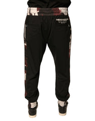 Dolce & Gabbana Black Camouflage Wool Jogger Sweatpants Pants - Joggers