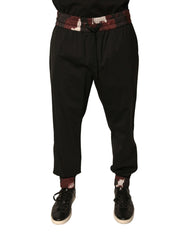 Dolce & Gabbana Black Camouflage Wool Jogger Sweatpants Pants - Joggers