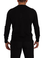 Dolce & Gabbana Black Cashmere Button Down Cardigan Sweater - IT46 | S - Cardigans