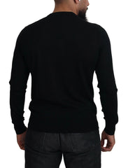 Dolce & Gabbana Black Cashmere Button Down Cardigan Sweater - IT50 | L - Cardigans